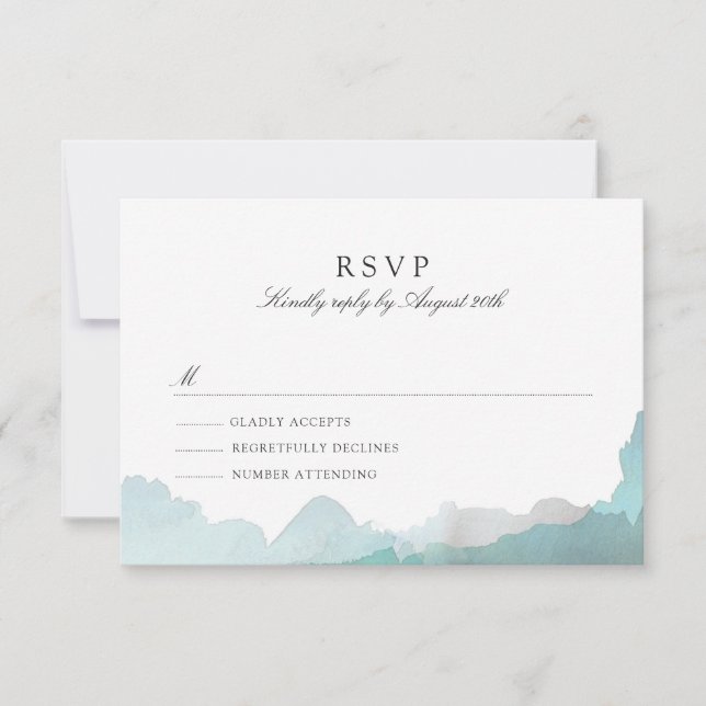 Debonair Turquoise RSVP (Frente)