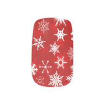 Design de floco de neve branco e vermelho Natal