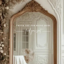 Decal Espelho Moderno do Gráfico de Casamentos