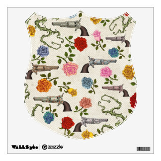 Decalque da parede doce das armas e dos rosas
