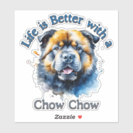 decalque do autocolante Chow Chow Dog Lover, pai d