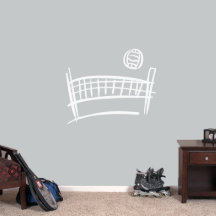 Decano De Voleibol Médio E Parede Líquida