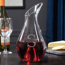 Decantor De Vinho Elegante Oakmont Monograma Com G
