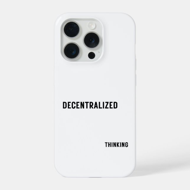 Decentralized Thinking Phone Case for Minimalist  (Verso)