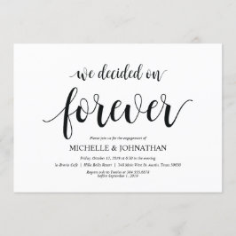 Decidimos para sempre, convites à Festa de noivado