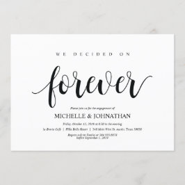 Decidimos para sempre, convites para Festas de noi