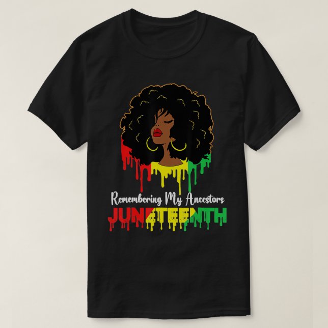 Décima Sétima Camisa Mulheres Africanas Negras Ame (Frente do Design)