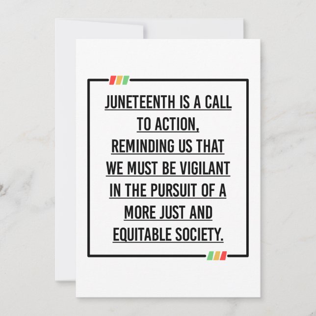 Décimo Junho, Liberdade da Afro-Americana. Convite (Frente)