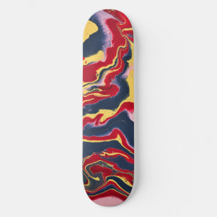 Deck de skate abstrato colorido Sadie 1 Crazy