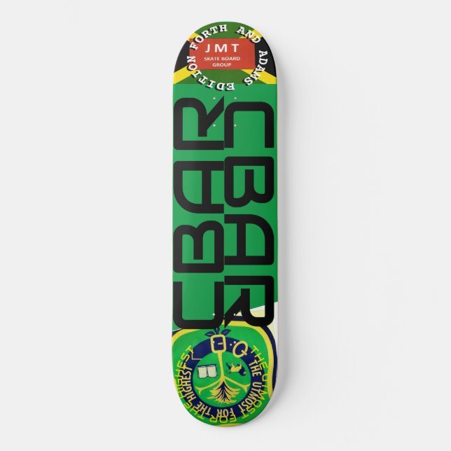 DECK DE SKATE CBAR  FORTH & ADAMS EDIÇÃO 8 1/4" (Frente)