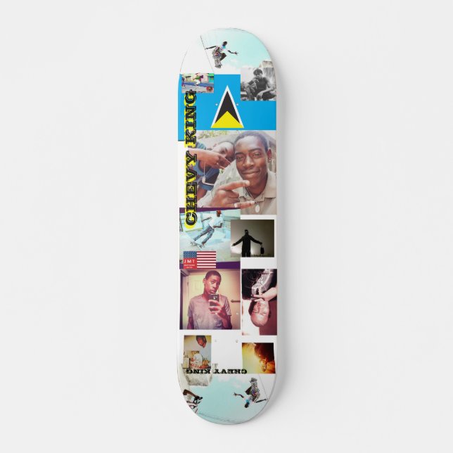 DECK DE SKATE CHEVY KING 2023 NOVO / ASSINADO 7 3/ (Frente)
