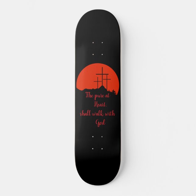 Deck de Skate Christian Skateboard Pure at Heart (Frente)