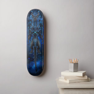 Deck de Skate Cyber Neon Dragon - Original 3D