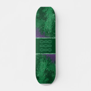 Deck de skate de Grunge Verde Tóxico