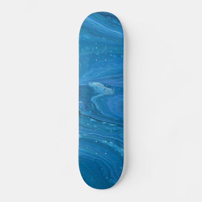 Deck de Skate Eagle Eye 3 Cool Blue Abstrato (Frente)