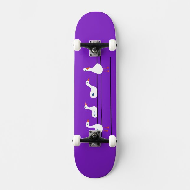 Deck de Skate Geese on a Wire (Frente)