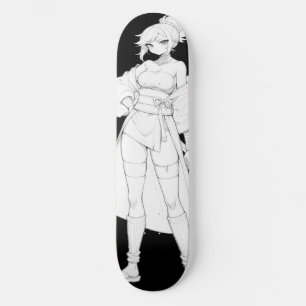 Deck de Skate Girl Anime Estilo de Luta