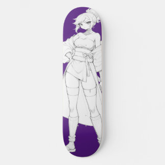 Deck de Skate Girl Anime Estilo de Luta