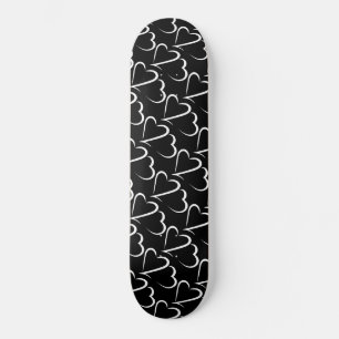 Deck de skate Heart 23™ Preto e Branco