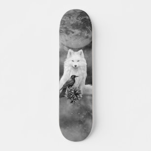 Deck de Skate Lua do Corvo Fantasia da Raposa Bran