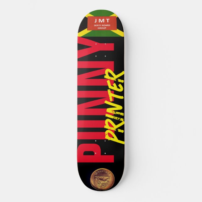 DECK DE SKATE PUNNY PRINTER 21 CM (Frente)
