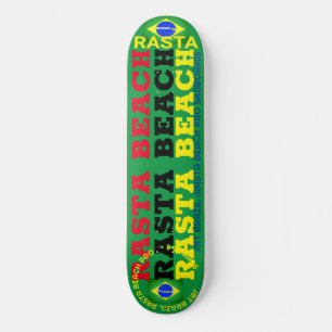 DECK DE SKATE RASTA BEACH JMT BRAZIL 8 1/4"