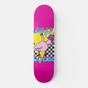 Deck de skate rosa Vintage Silly Goose dos anos 80
