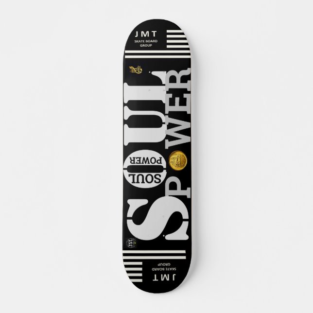 DECK DE SKATE SOUL POWER JMT 7 3/4" (Frente)