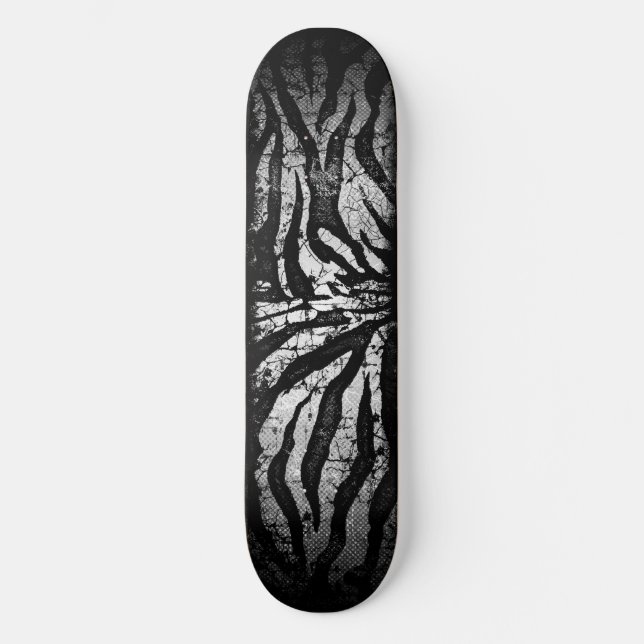 Deck de skate Zebra Grunge (Frente)