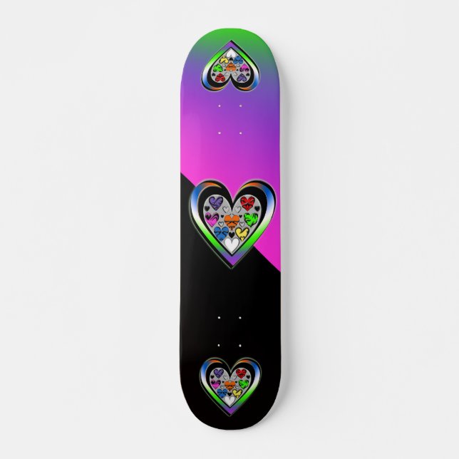 Deck do skate das cores do amor (Frente)