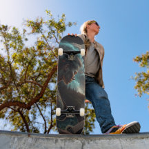 Deck do skate das melodias celestiais