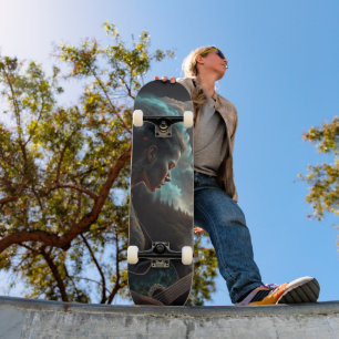 Deck do skate das melodias celestiais