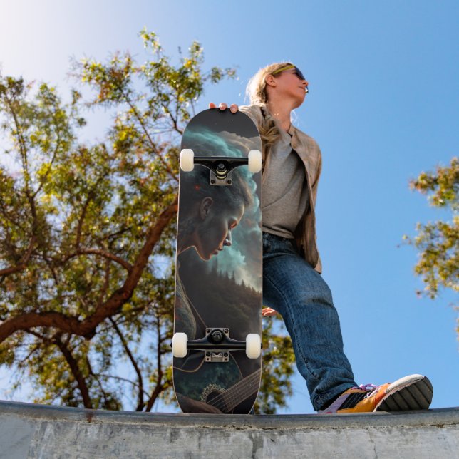 Deck do skate das melodias celestiais (Ao ar livre 1)