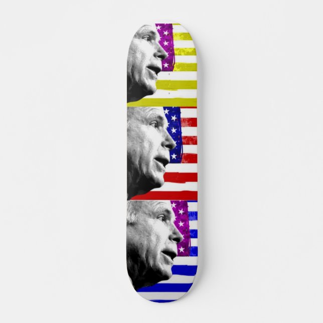 Deck do skate de Pop-arte McCain (Frente)