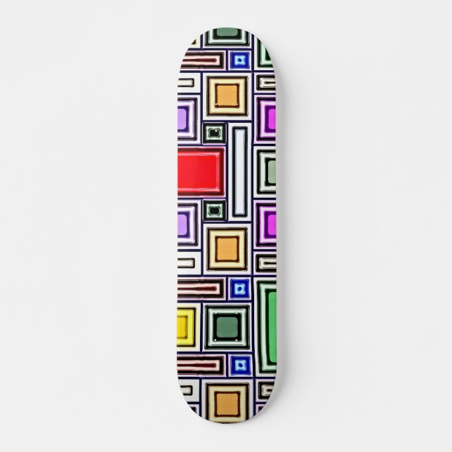 Deck do Skateboard de Arte Moderna (Frente)