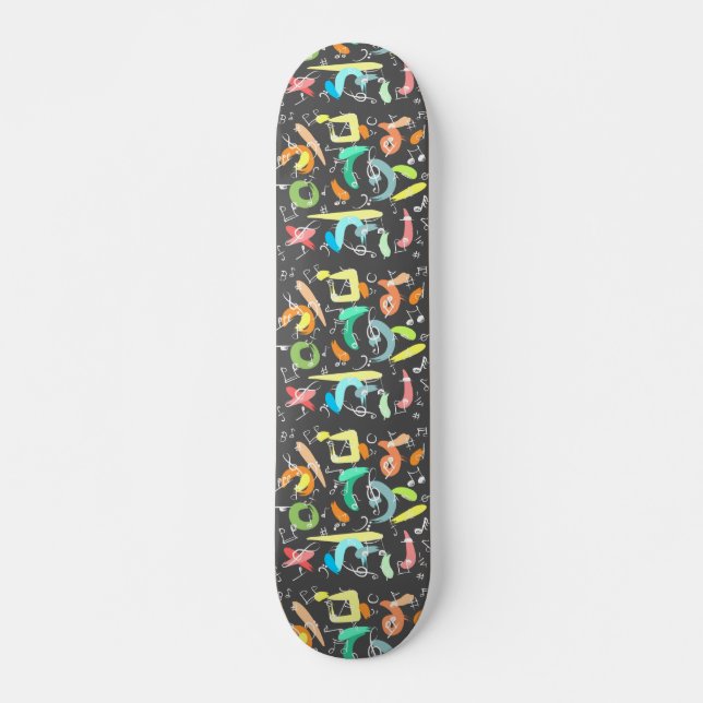 Deck do Skateboard de Arte Moderna (Frente)