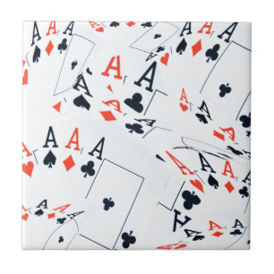 "Deck of Destination: Layered Aces in a Poker Shuf