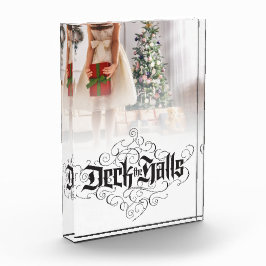 Deck the Halls Personaliza a Carta Preta de Natal