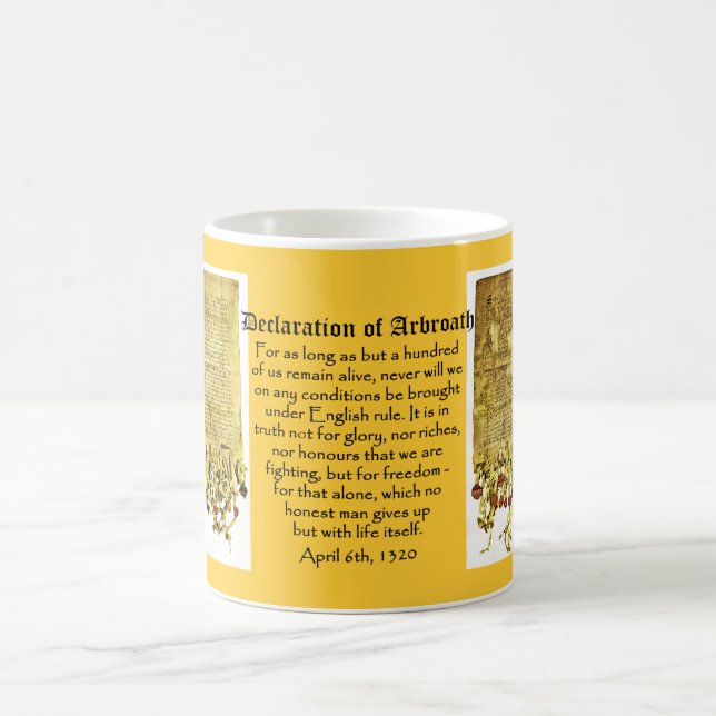 Declaração da caneca escocesa da independência de (Centro)