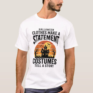 Declaração de Fantasia de Halloween Camisa Vintage