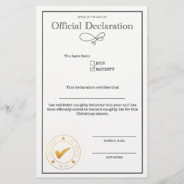 Declaração de Lista de papais noeis