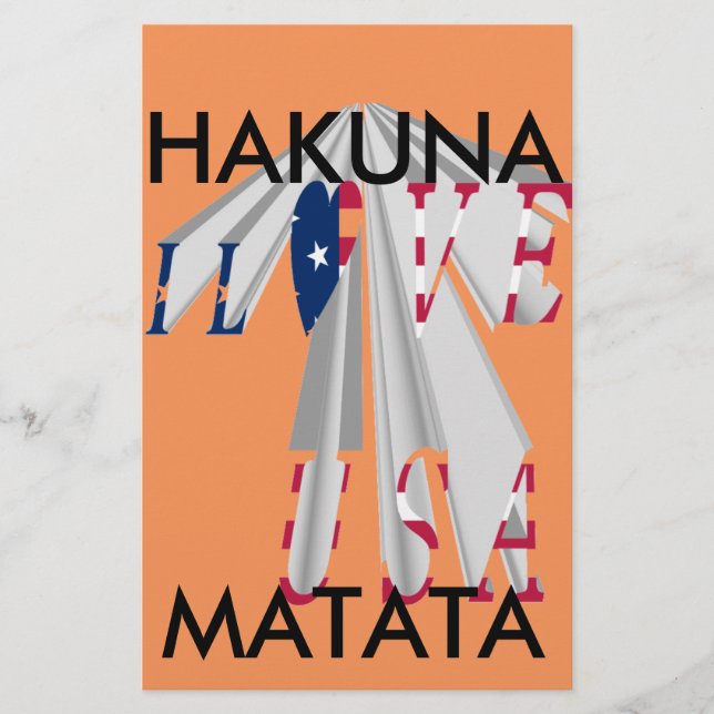 Declaração de Star-Spangled: Graphic I Love USA De (Frente)