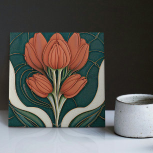 Deco Art Tulipas Vermelhas Decoração de Parede Ver