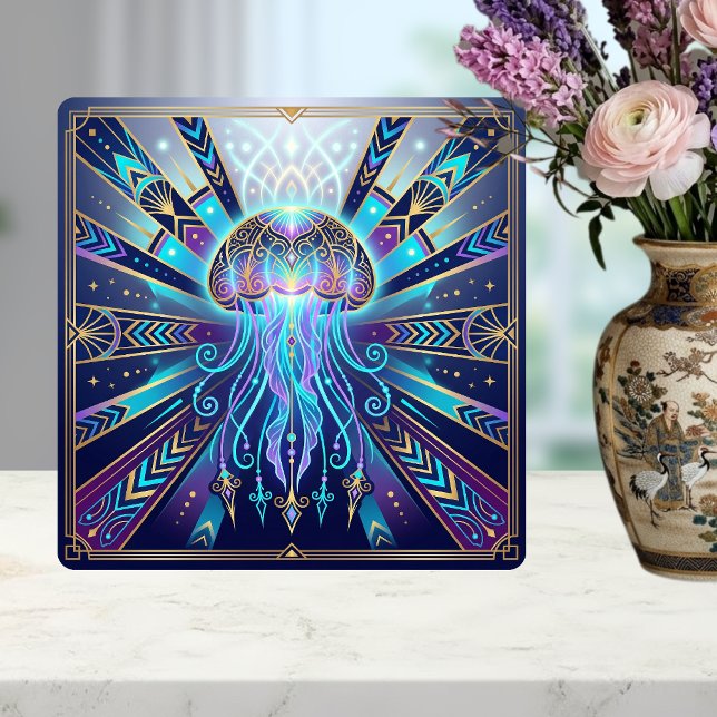 Deco Celestial Água-Viva Luminosidade do Mar Profu (Criador carregado)