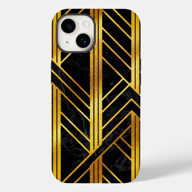 Deco de Arte Geométrico do ouro Dimonuído no Mármo (Verso)