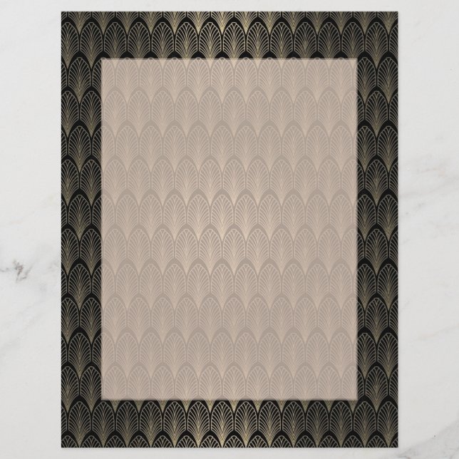 Deco de Arte Negra e Ouro (Frente)