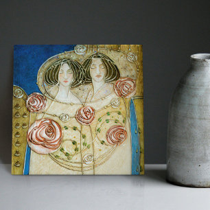 Deco de Mulheres e Rosas de Arte Mackintosh