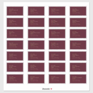 Deco do Tipo Dourado   Etiqueta de Endereço de Con