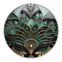 Deco Elegante de Turquesa Dourada e Arte Negra
