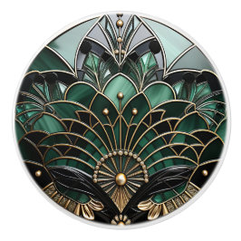 Deco Elegante de Turquesa Dourada e Arte Negra